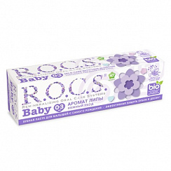 Зубная паста ROCS Baby. Аромат липы,  от 0-3л, 45 мл, 1 шт