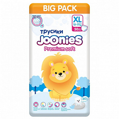 Подгузники-трусики JOONIES джунис premium XL (12-17 кг) 50 шт. BIG PACK