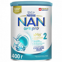 NAN 2 Optipro сухая молочная смесь с 6-12 месяцев (400 г)
