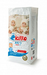 Трусики Ekitto premium  XL  (12+кг) 34шт.