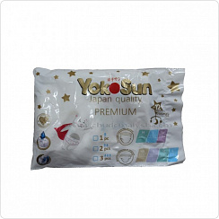Подгузники YokoSun Premium NB 2-5 кг /1шт, (бесплатно 1шт, при оформлении заказа от 2600р)